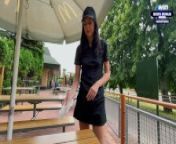 Risky public sex in the toilet. Fucked a McDonald's worker because of spilled soda! - Eva Soda from sannyleonexxxvideo in