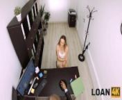 LOAN4K. Lady with hot round tits gets sum of money borrowed after sex from suma and